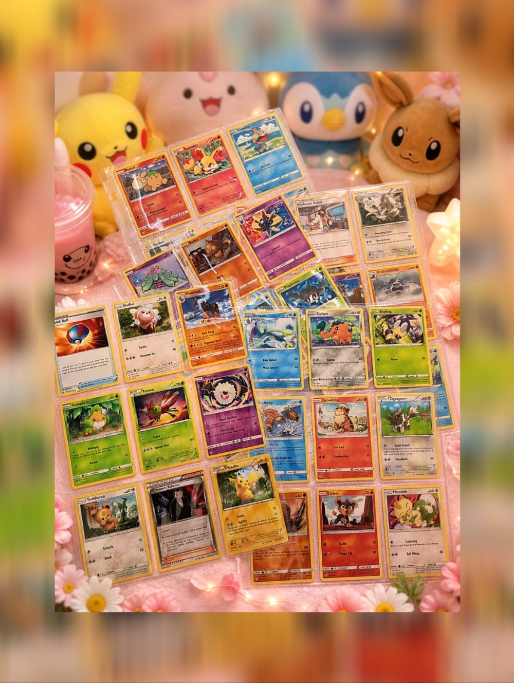 POKÉMON 5 Pages 45 cards Bundle